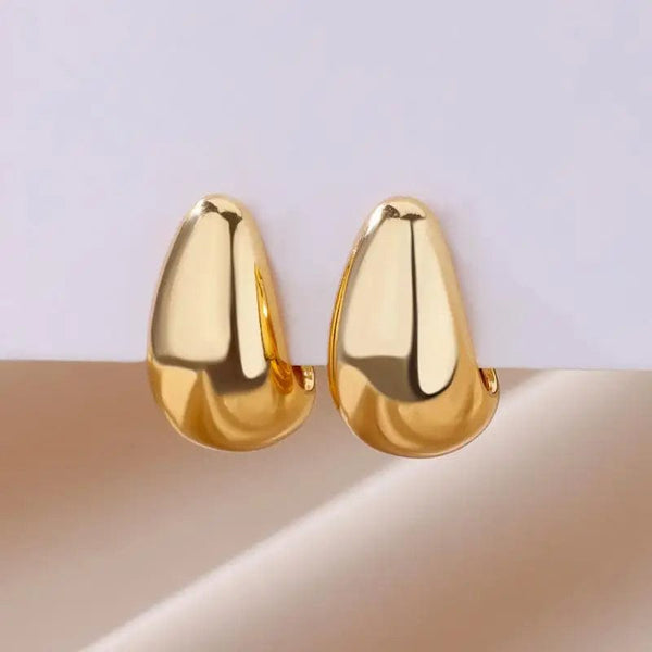 Planet Gates G4 / CHINA Heart Stainless Steel Earrings for Women Zircon Gold Color Hoop Earring Aesthetic Waterproof Ear Piercing Jewelry Accessories