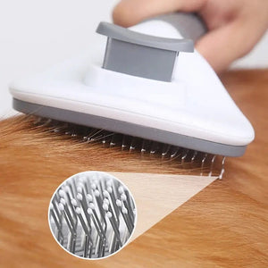 Planet Gates G437A Pet Hair Removal Brush Dog Hair Comb Stainless Steel Automatic Hair Fading Cat Comb Pet Cleaning Grooming Supplies