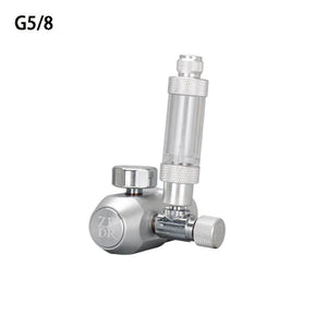 Planet Gates G5-8 Aquarium CO2 regulator, aquarium aluminum alloy simple single pressure gauge regulator, aquatic plant CO2 equipment accessories