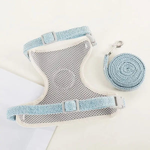 Planet Gates G621A Dog Leash Cute Vest for Small Pets Kittens Undershirt Type Breathable Adjustable Chest Harness Outdoor Walking Pet Supplies