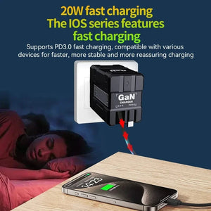 Planet Gates GaN 20W Fast charging PD3.0 Charger Type C lighting For iPhone 12 13 Samsung Huawei Xiaomi Mobile Phone EU/US Plug Wall Charger