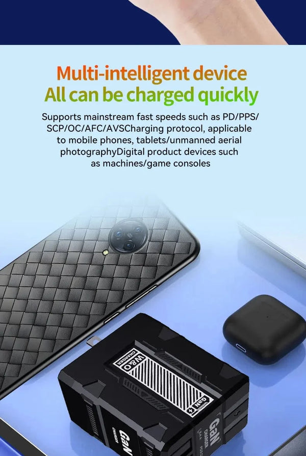 Planet Gates GaN 20W Fast charging PD3.0 Charger Type C lighting For iPhone 12 13 Samsung Huawei Xiaomi Mobile Phone EU/US Plug Wall Charger