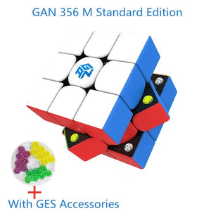 Planet Gates GAN 356 M 3x3x3 Magnetic Magic Speed Cube Stickerless Gan 356M Professional Fidget Toys GAN 356 M Lite Cubo Magico Puzzle