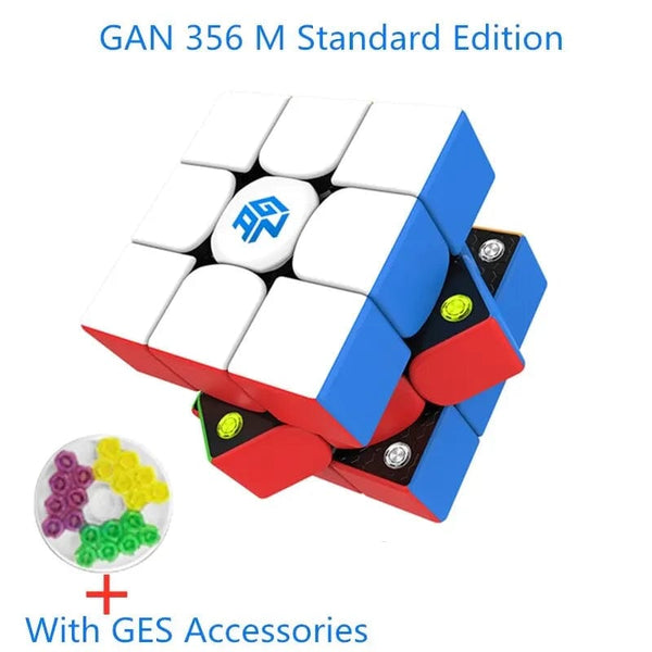Planet Gates GAN 356 M 3x3x3 Magnetic Magic Speed Cube Stickerless Gan 356M Professional Fidget Toys GAN 356 M Lite Cubo Magico Puzzle