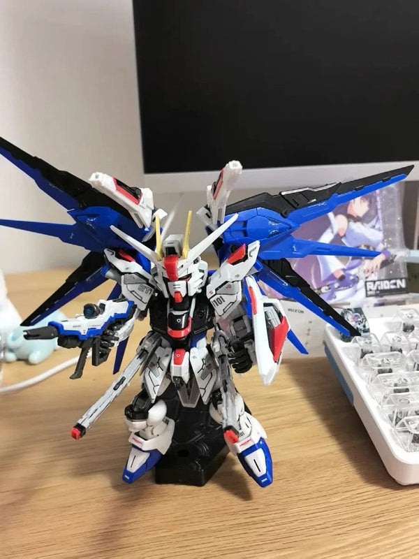 Planet Gates GAOGAO MGSD SEED ZGMF-X10A Freedom Model Kit  With Stickers And Platforms Assemble Mecha Model Assembling Anime Statue Toys