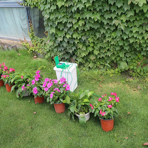 Planet Gates Garden Automatic Pump Drip Irrigation Watering Kits System Sprinkler with Smart Water Timer Controller for Bonsai, Plant #22018A