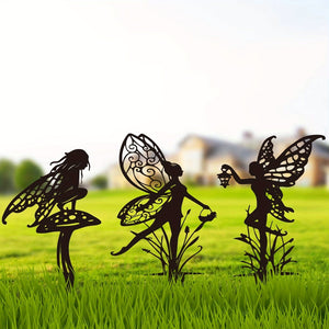 Planet Gates Garden Fairy Alette: An Exclusive Metal Outdoor Decor For Your Patio And Lawn