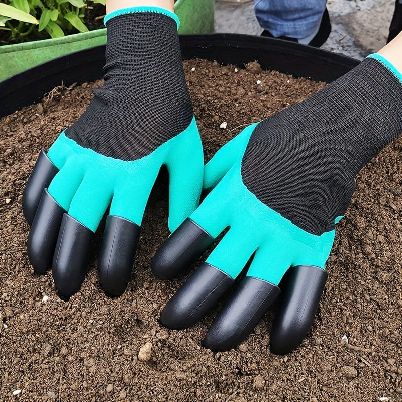Planet Gates Garden Gloves With Claws: Dig, Plant, Weed & Seed with Ease - Protect Your Fingers & Nails!