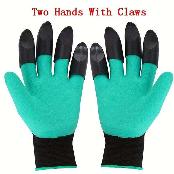 Planet Gates Garden Gloves With Claws: Dig, Plant, Weed & Seed with Ease - Protect Your Fingers & Nails!