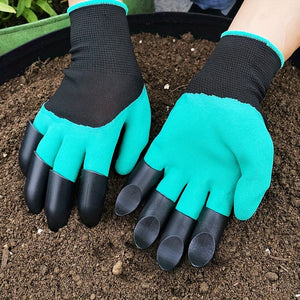 Planet Gates Garden Gloves With Claws: Dig, Plant, Weed & Seed with Ease - Protect Your Fingers & Nails!