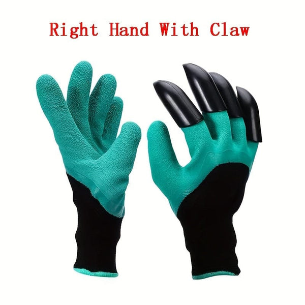 Planet Gates Garden Gloves With Claws: Dig, Plant, Weed & Seed with Ease - Protect Your Fingers & Nails!