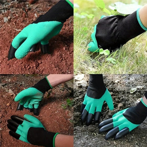 Planet Gates Garden Gloves With Claws: Dig, Plant, Weed & Seed with Ease - Protect Your Fingers & Nails!