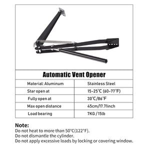 Planet Gates Garden Greenhouse Automatic Window Vent Opener Temperature Sensor Open Tools  Outdoor Camping Indoor Green House Window Opener