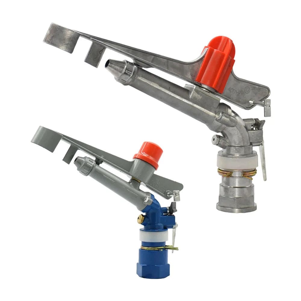 Planet Gates Garden Irrigation 1.5" 2" Female Thread 360° Impact Sprinkler Adjustable Rocker Rotating Watering Gun Lawn Farm Watering Tool
