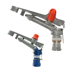 Planet Gates Garden Irrigation 1.5" 2" Female Thread 360° Impact Sprinkler Adjustable Rocker Rotating Watering Gun Lawn Farm Watering Tool