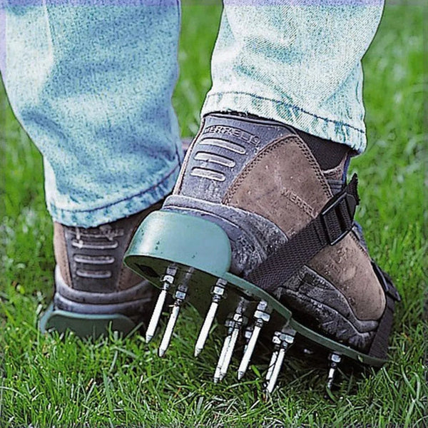 Planet Gates Garden Nail Shoes Grass Loose Soil Tool 5cm Long Nail Lawn Aerator Grass Spikes Shoes Self-Leveling Epoxy Yard Grass Cultivator