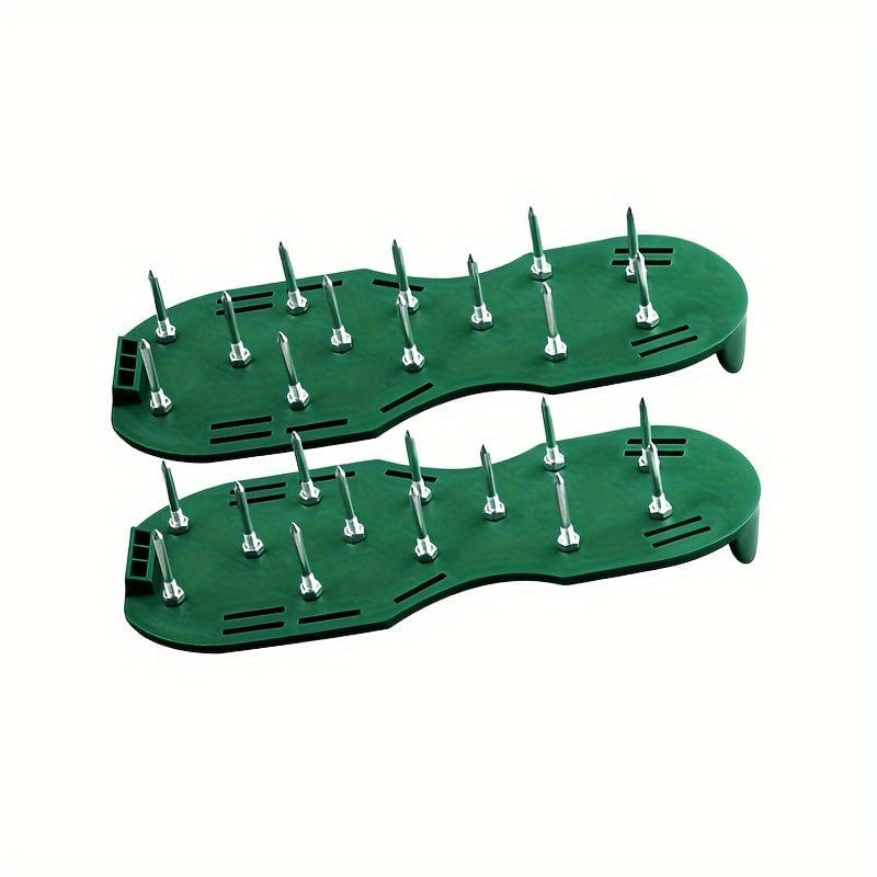 Planet Gates Garden Scarification Shoes Equipment 1 Pair, Gardening Soil Loosening Shoe Equipment, Lawn Nail Shoes, Lawn Inflatable Soil Loosening Shoes, Self-leveling Epoxy Gardening Tools