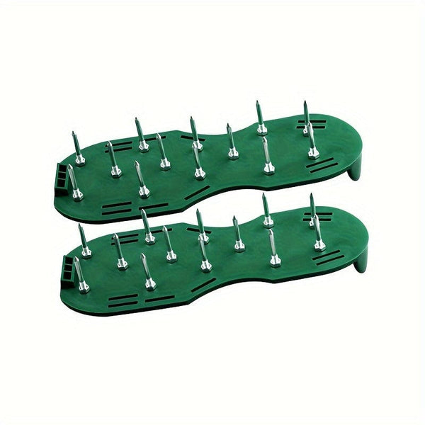 Planet Gates Garden Scarification Shoes Equipment 1 Pair, Gardening Soil Loosening Shoe Equipment, Lawn Nail Shoes, Lawn Inflatable Soil Loosening Shoes, Self-leveling Epoxy Gardening Tools