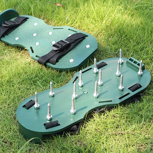 Planet Gates Garden Scarification Shoes Equipment 1 Pair, Gardening Soil Loosening Shoe Equipment, Lawn Nail Shoes, Lawn Inflatable Soil Loosening Shoes, Self-leveling Epoxy Gardening Tools
