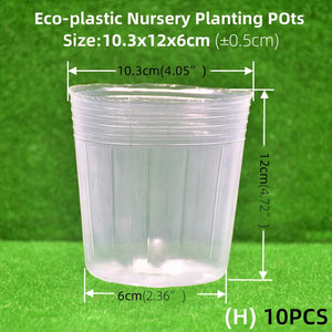Planet Gates Garden Transparency Nursery Pots Planting Nutrition Cup Orchid Propagation Container Seedling Bag Soft Plastic Flowers Pot