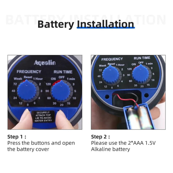 Planet Gates Garden Watering Timer Ball Valve /Solenoid Valve Irrigation Controller Home Garden Automatic Watering Electronic Valve