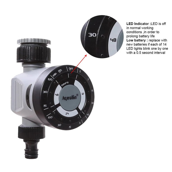 Planet Gates Garden Watering Timer Click Solenoid Valve Irrigation Controller Home Garden Automatic Watering Electronic Valve #21113