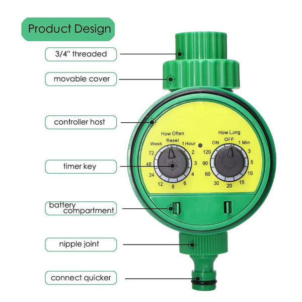 Planet Gates Garden Watering Timer Irrigation Controller Mechanical Automatic Sprinkler Programmable Valve Outdoor Hose Drip Sprinkler Tools