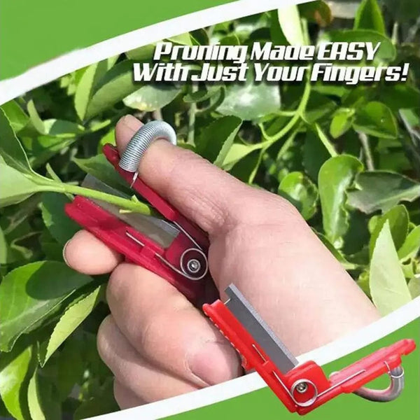 Planet Gates Gardening Tools Red Multifunction Thumb Knife Garden Pruner Fruit Picking Device Safe Fruit Blade Tool Cutting Blade Rings Finger Protector Catcher