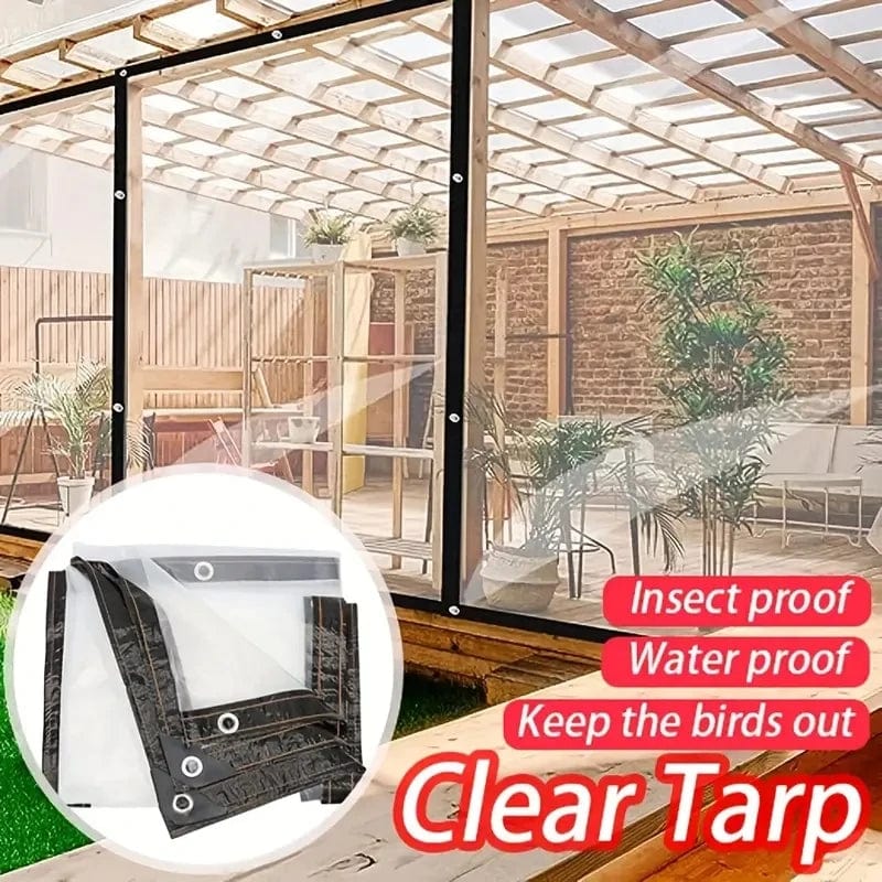 Planet Gates Gardening Transparent Plastic Shelter Film Outdoor Waterproof Tarp Cloth Terrace Succulents Insulation Tent Balcony Awnings Tarp