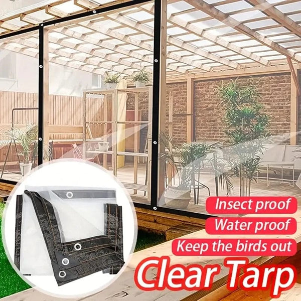 Planet Gates Gardening Transparent Plastic Shelter Film Outdoor Waterproof Tarp Cloth Terrace Succulents Insulation Tent Balcony Awnings Tarp