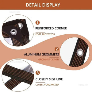 Planet Gates Gardening Transparent Plastic Shelter Film Outdoor Waterproof Tarp Cloth Terrace Succulents Insulation Tent Balcony Awnings Tarp