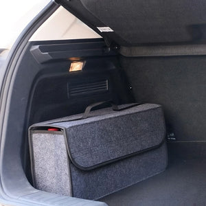 Planet Gates Gary Car Boot Felt Cloth Folding Storage Box Black Grey Car Interior Organiser Model Bag