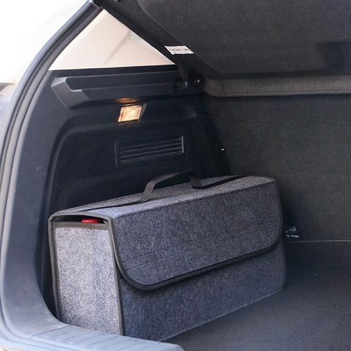 Planet Gates Gary Car Boot Felt Cloth Folding Storage Box Black Grey Car Interior Organiser Model Bag