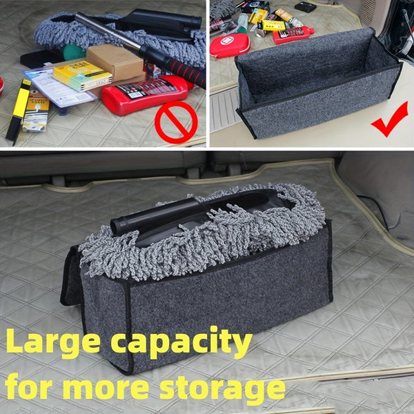 Planet Gates Gary Car Boot Felt Cloth Folding Storage Box Black Grey Car Interior Organiser Model Bag