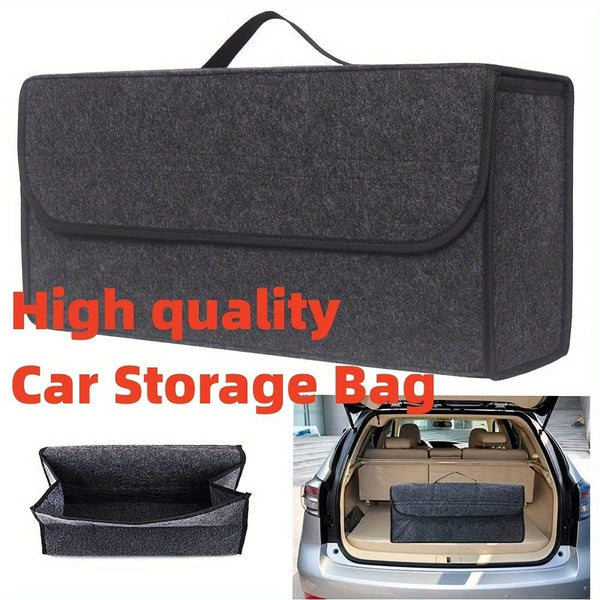 Planet Gates Gary Car Boot Felt Cloth Folding Storage Box Black Grey Car Interior Organiser Model Bag