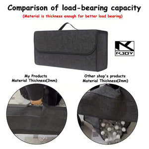 Planet Gates Gary Car Boot Felt Cloth Folding Storage Box Black Grey Car Interior Organiser Model Bag