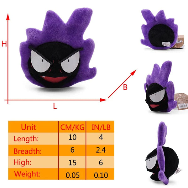 Planet Gates Gastly Pokemon Gengar Cosmog Haunter Plushies Toy Koffing Gastly Ditto Kawaii Purple Anime Peluche Stuffed Doll Christmas Souvenir Gift
