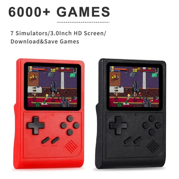 Planet Gates GB300 Portable Handheld Game Player 3.0 inch Screen TV Video Game Console AV Output Retro Game Console Built-in 8G 6000+ Games
