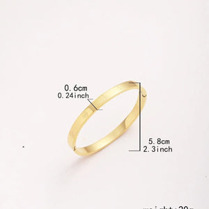 Planet Gates GD New Design Women Men Couple Jewelry 18K Rose Gold Bracelet Titanium Stainless Steel Gold Plated Cross Bracelets Bangles