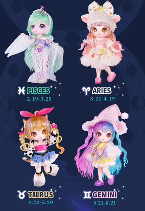 Planet Gates Gemini ICY DBS Dream Fairy Season 2 Constellation Maytree OB11 Doll BJD collectible Cute Animal 13cm SD Gift