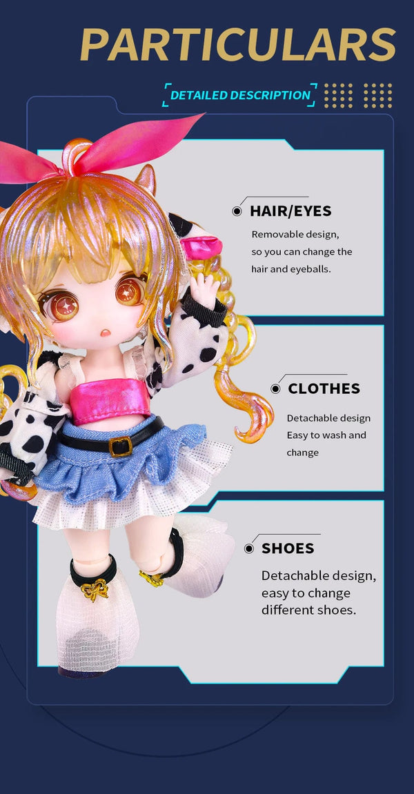 Planet Gates Gemini ICY DBS Dream Fairy Season 2 Constellation Maytree OB11 Doll BJD collectible Cute Animal 13cm SD Gift