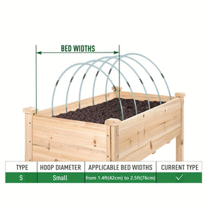 Planet Gates Generic Style 25pcs, Garden Hoops For DIY Grow Tunnel, Rust-Proof Fiberglass Support Frame Greenhouse Hoops For Raised Beds, Garden Fabric, Netting, Plant Shade Cloth, Row Cover, DIY Plant Support Garden Stakes