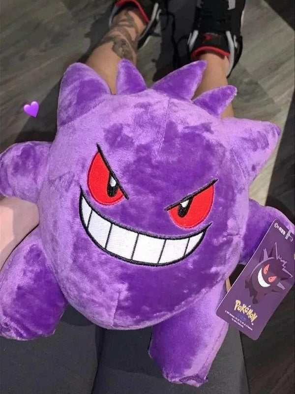 Planet Gates Gengar 24cm Gengar Plush Toys Pokemon Gengar Stuffed Doll Devil Peluche Funny Anime Pikachu Plushies Kawaii Hobbies Collection Xmas Gifts