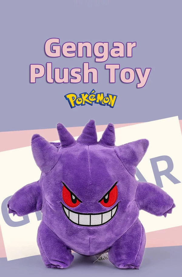 Planet Gates Gengar 25cm / Other 25cm Gengar Plush Toy Pokemon Cute Peluche Stuffed Doll Toy Popular Style Cartoon Image Throw pillow Birthday Gift For Boyfriend