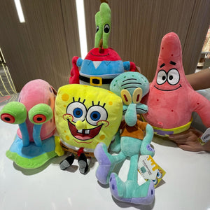Planet Gates Genuine Anime Spongebob Squarepants Patrick Star Squidward Eugene H. Krabs Gary Kawaii Cartoon Stuffed Plush Toys Birthday Gift