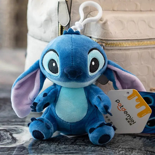 Planet Gates Genuine Disney Stitch Lotso Plush Toys Keychain Pendant Accessories Cute Cartoon Stuffed Doll Key Ring Toys Key Chain Gift