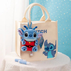 Planet Gates Genuine Disney Stitch Lotso Plush Toys Keychain Pendant Accessories Cute Cartoon Stuffed Doll Key Ring Toys Key Chain Gift