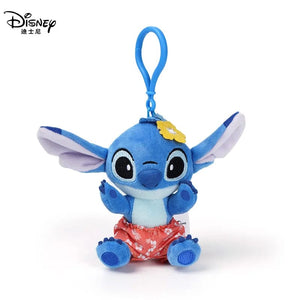 Planet Gates Genuine Disney Stitch Lotso Plush Toys Keychain Pendant Accessories Cute Cartoon Stuffed Doll Key Ring Toys Key Chain Gift