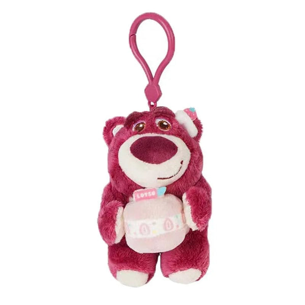 Planet Gates Genuine Disney Stitch Lotso Plush Toys Keychain Pendant Accessories Cute Cartoon Stuffed Doll Key Ring Toys Key Chain Gift