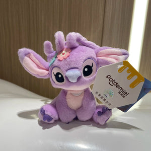 Planet Gates Genuine Disney Stitch Lotso Plush Toys Keychain Pendant Accessories Cute Cartoon Stuffed Doll Key Ring Toys Key Chain Gift